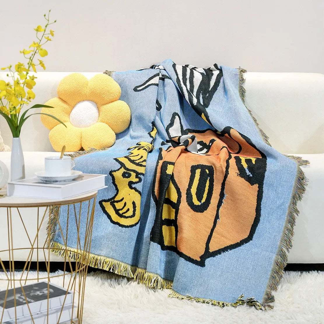 Molissa™ Abstract Cartoon Blanket