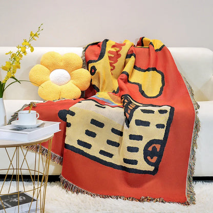 Molissa™ Abstract Cartoon Blanket