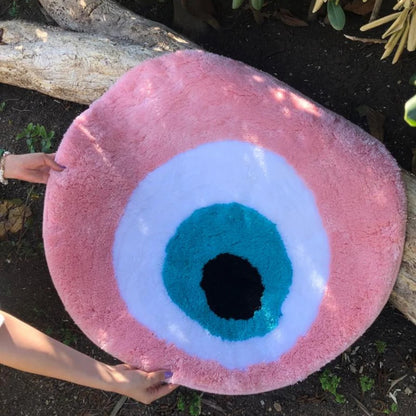 Molissa™ Fluffy Evil Eye Rug