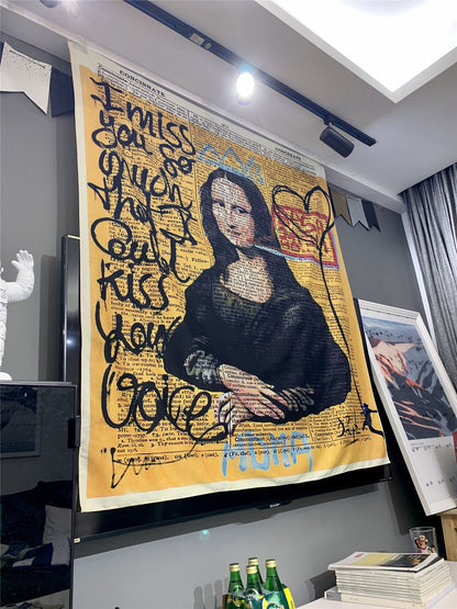 Molissa™ Mona Lisa Graffiti Tapestry