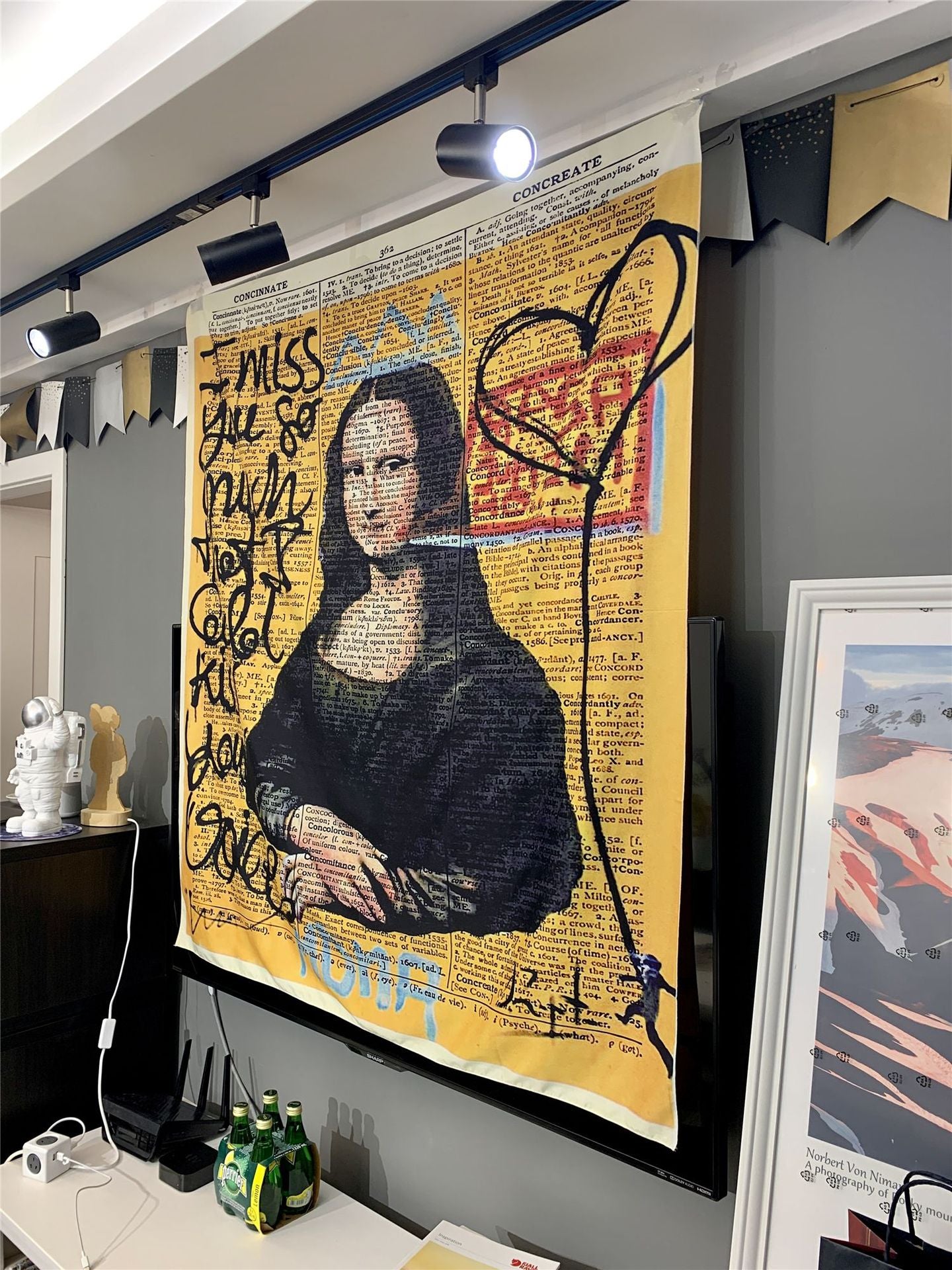 Molissa™ Mona Lisa Graffiti Tapestry