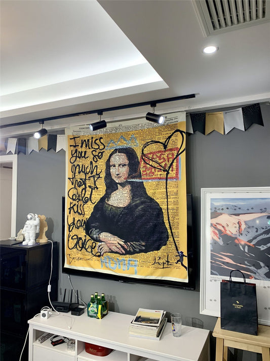 Molissa™ Mona Lisa Graffiti Tapestry