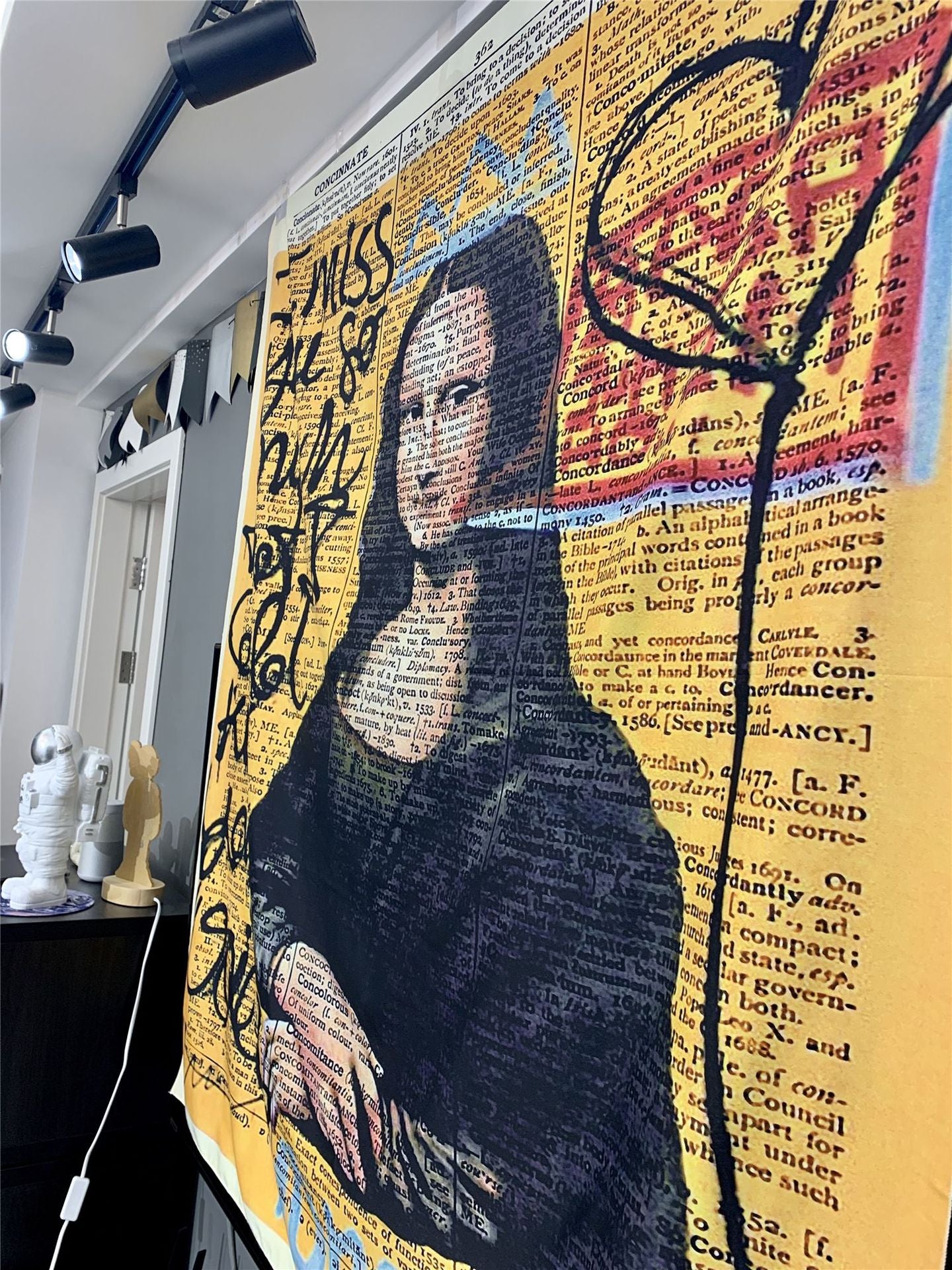 Molissa™ Mona Lisa Graffiti Tapestry
