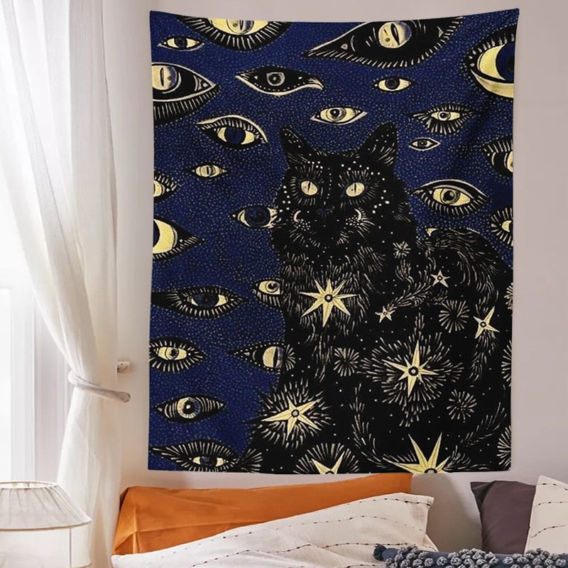 Molissa™ Cat Witchcraft Tapestry