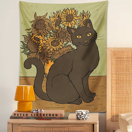 Molissa™ Vase & Cat Tapestry