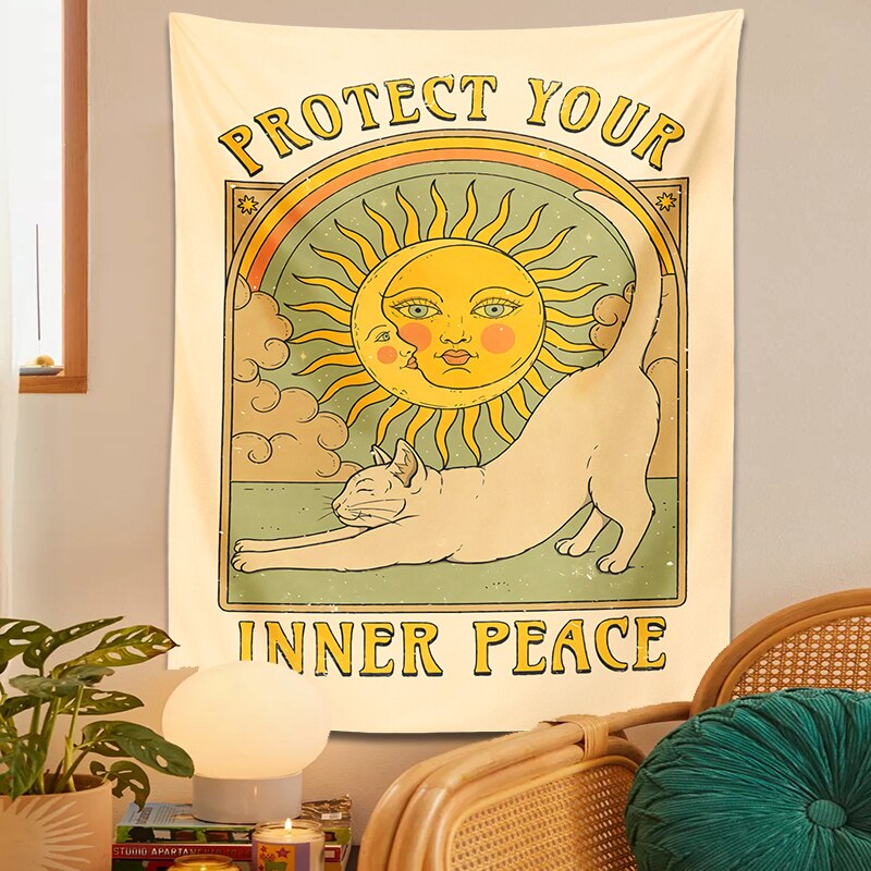 Molissa™ Tarot Sun Cat Tapestry