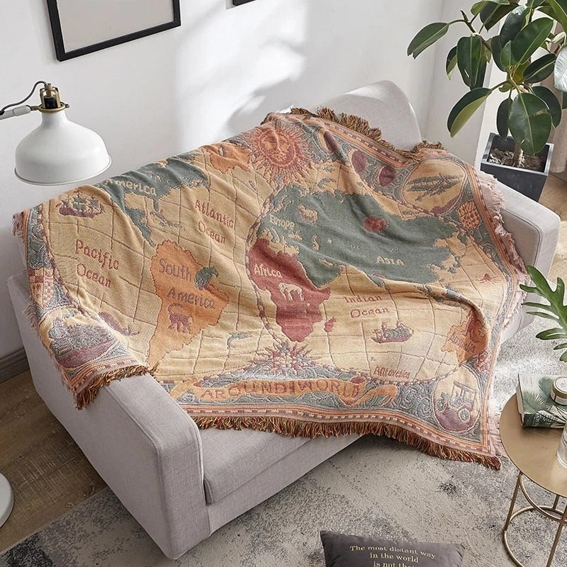 Molissa™ World Map Blanket