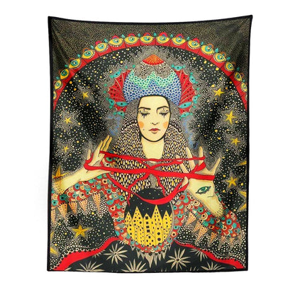 Molissa™  Psychedelic Girl Tapestry