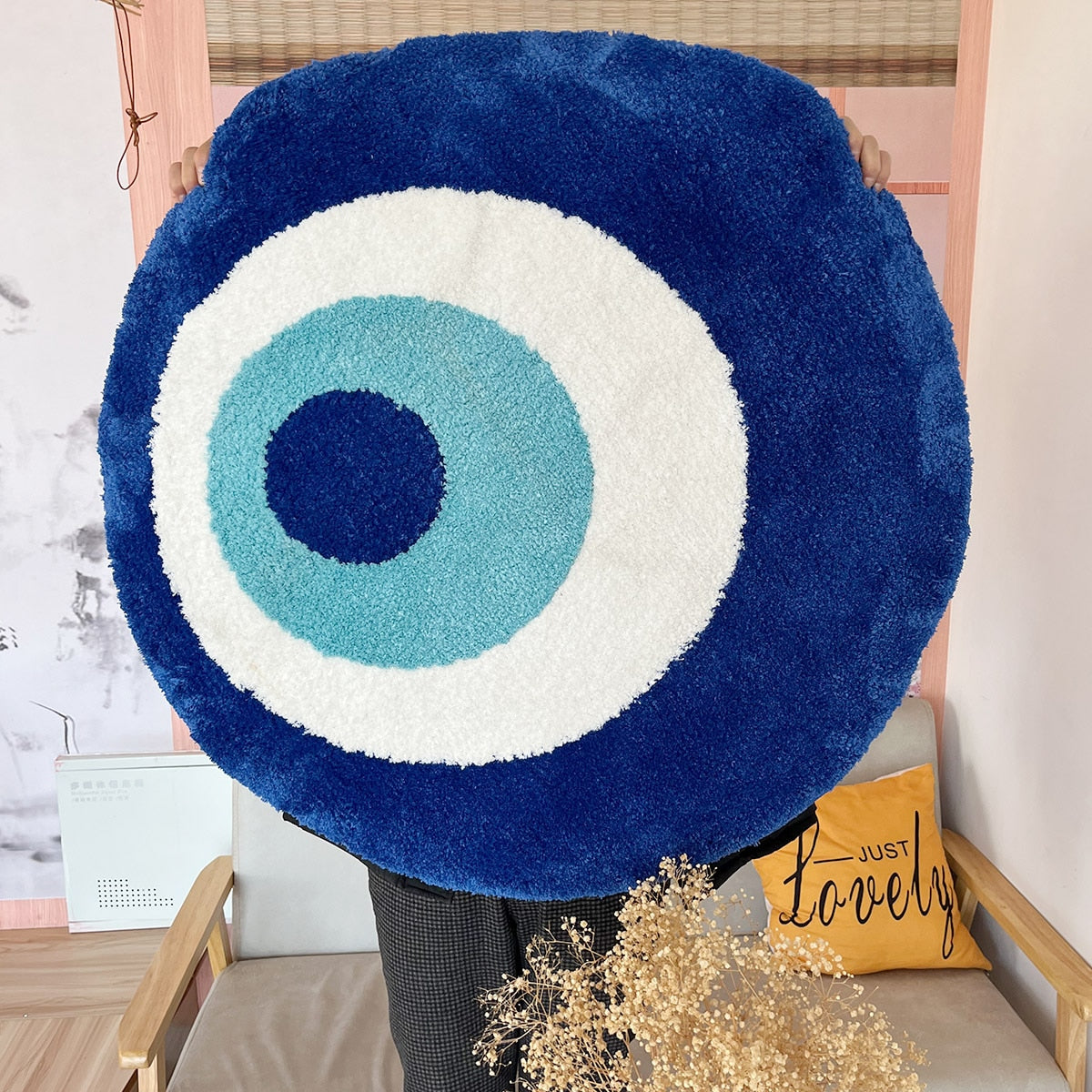 Molissa™ Fluffy Evil Eye Rug