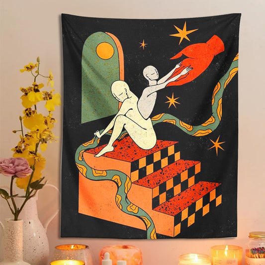 Molissa™ Psychedelic Body Art Tapestry