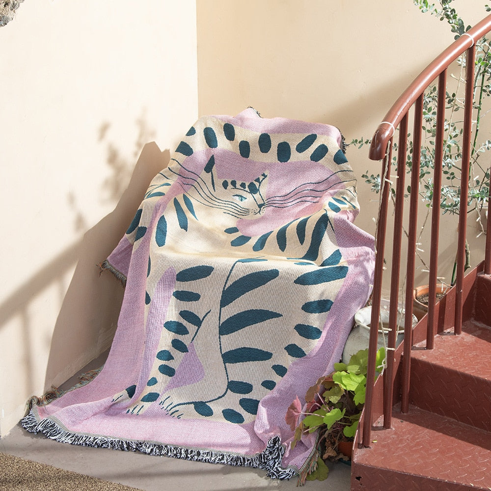 Molissa™ Pink Cat Blanket