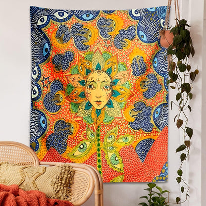 Molissa™  Psychedelic Girl Tapestry