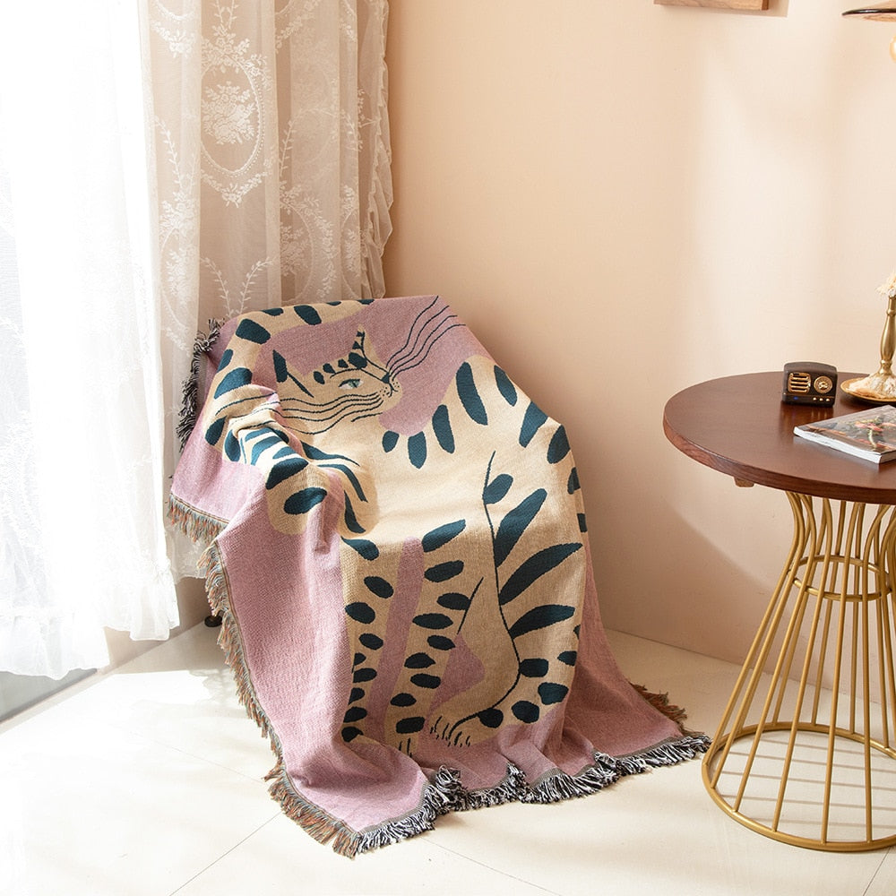 Molissa™ Pink Cat Blanket